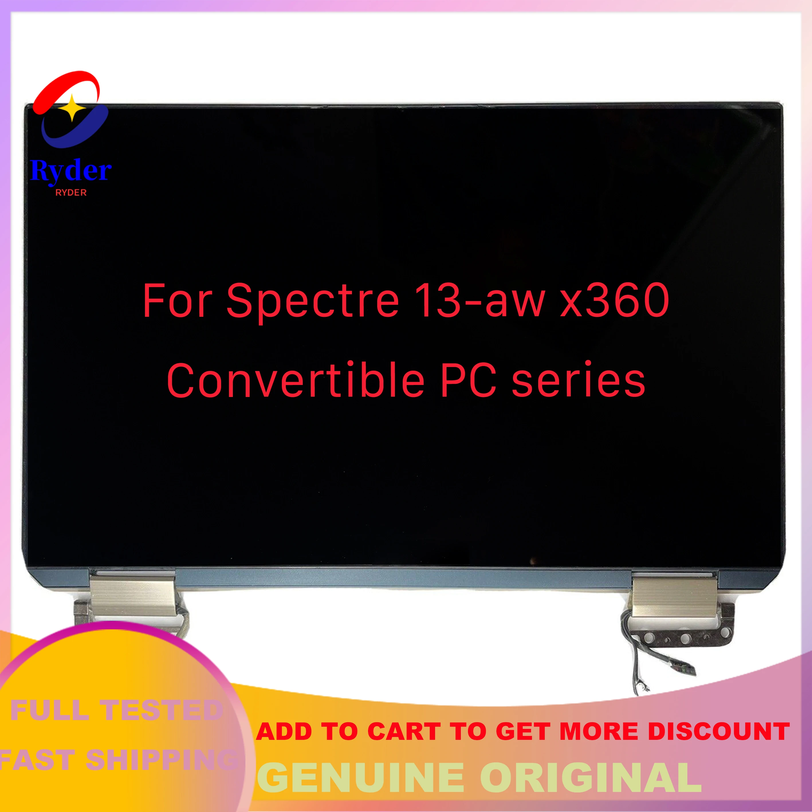 ต้นฉบับ13.3 "OLED FHD สำหรับ HP spectre x360 13-aw0164TU TPN-Q225 13-AW0174TU แอลซีดีหน้าจอสัมผัส L75195-001ประกอบเสร็จสมบูรณ์