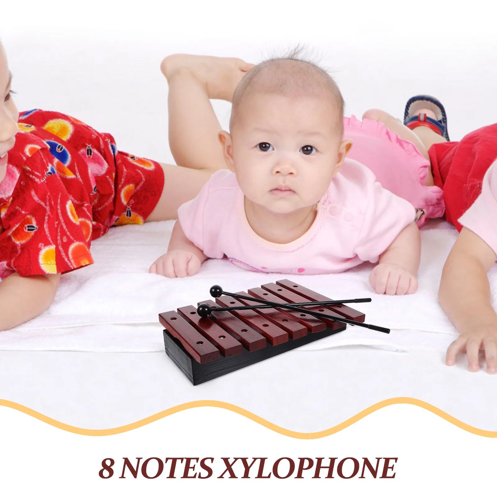 

1 set 1 Set Wooden Xylophone Kids Percussion Musical Instrument Toddler Knocking Piano Children Early Education Music