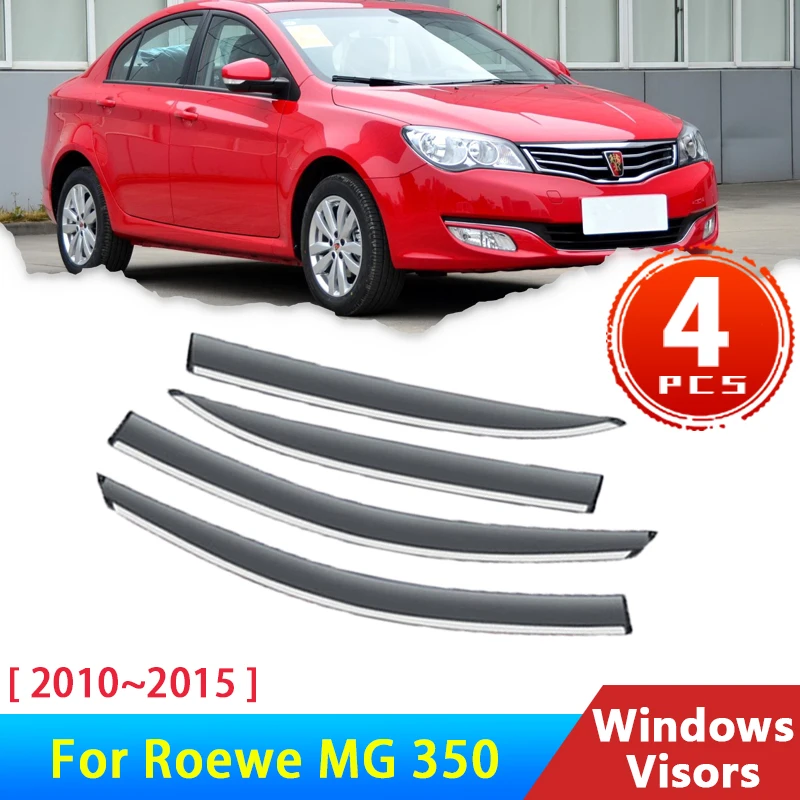 

Дефлекторы для Roewe MG 350 2013 Запчасти 2010 ~ 2015 Аксессуары Автомобильные козырьки в помещении Дождевик для бровей Автозащитная крышка 2014 2012