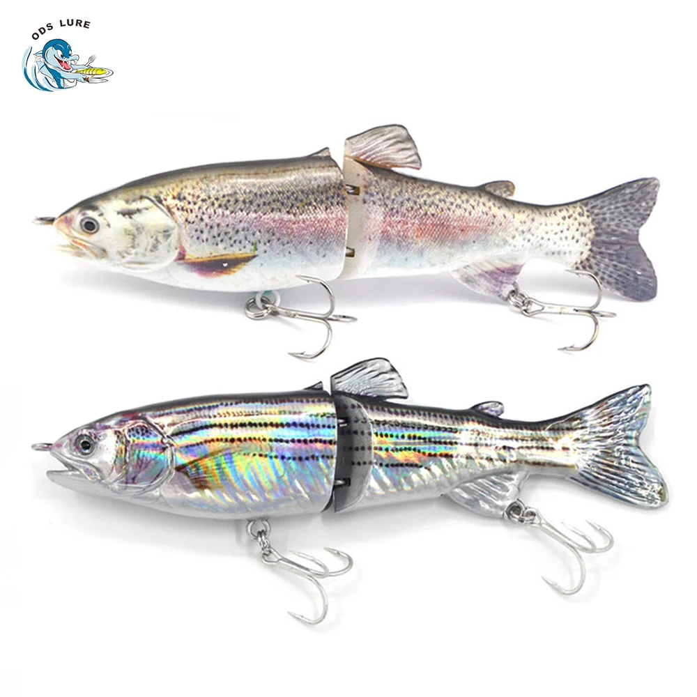 ABS Materials Single Section Rainbow Trout Glider Baits Hard Lure Bodies The Original 