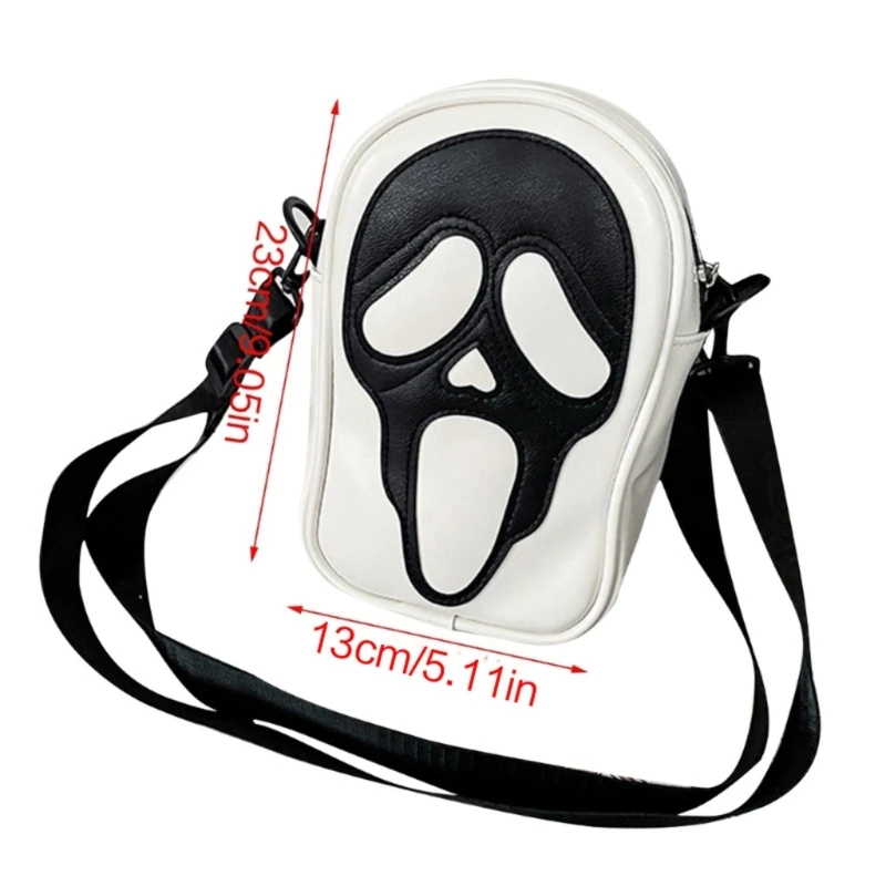 Modna torba na co dzień Torba na ramię Torby Crossbody dla chłopca Dziewczyna Torba GhostFaced E74B