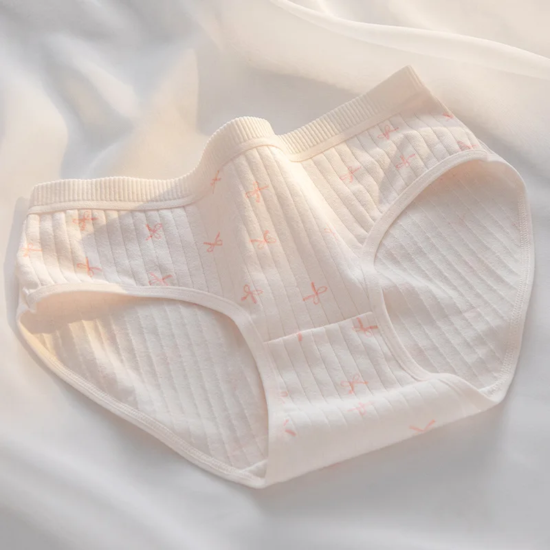 طفل أطفال بنات القطن الخالص 7A مضاد للجراثيم المنشعب الثلاثي بنطلون الأصفاد الملابس الداخلية ملابس داخلية قطنية الفتيات الملابس الداخلية الوردي #1