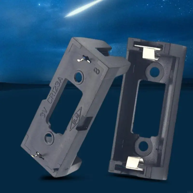 55KC 2PCS CR123A 16340 LIR123A Battery Holder 3V Storage Box For PCB Solder Mounting Applications In Electronics And