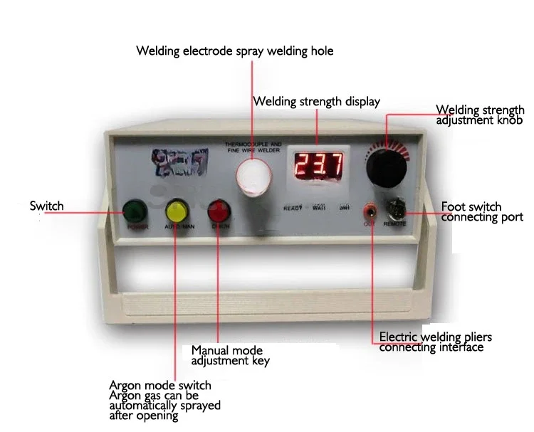 TL-welding K T thermocouple wire spot welding machine