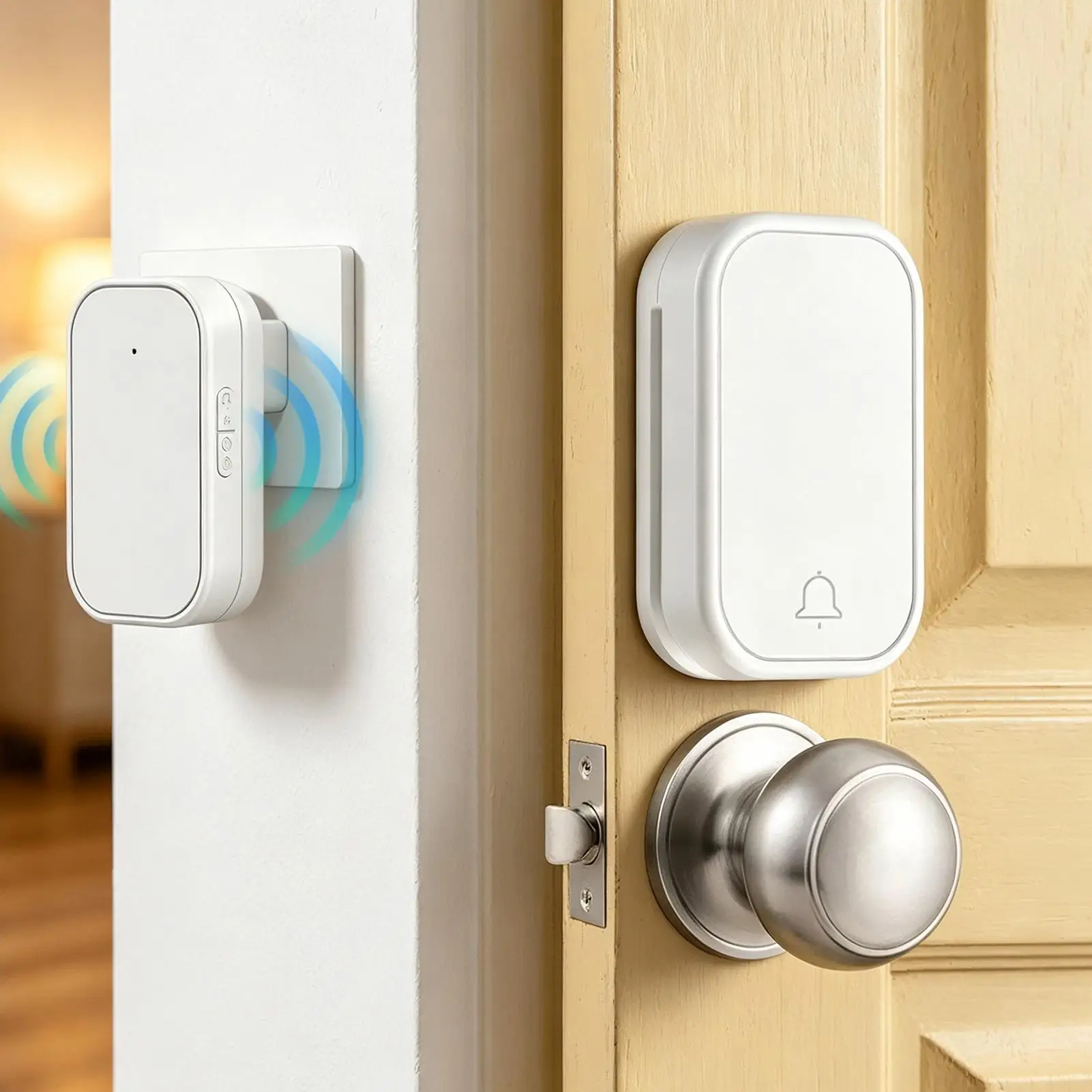 Door Bell Wireless Easy Installation Waterproof Adjustable Volume Indoor Door Bell For Home Yard Garages Entryway Studios Living