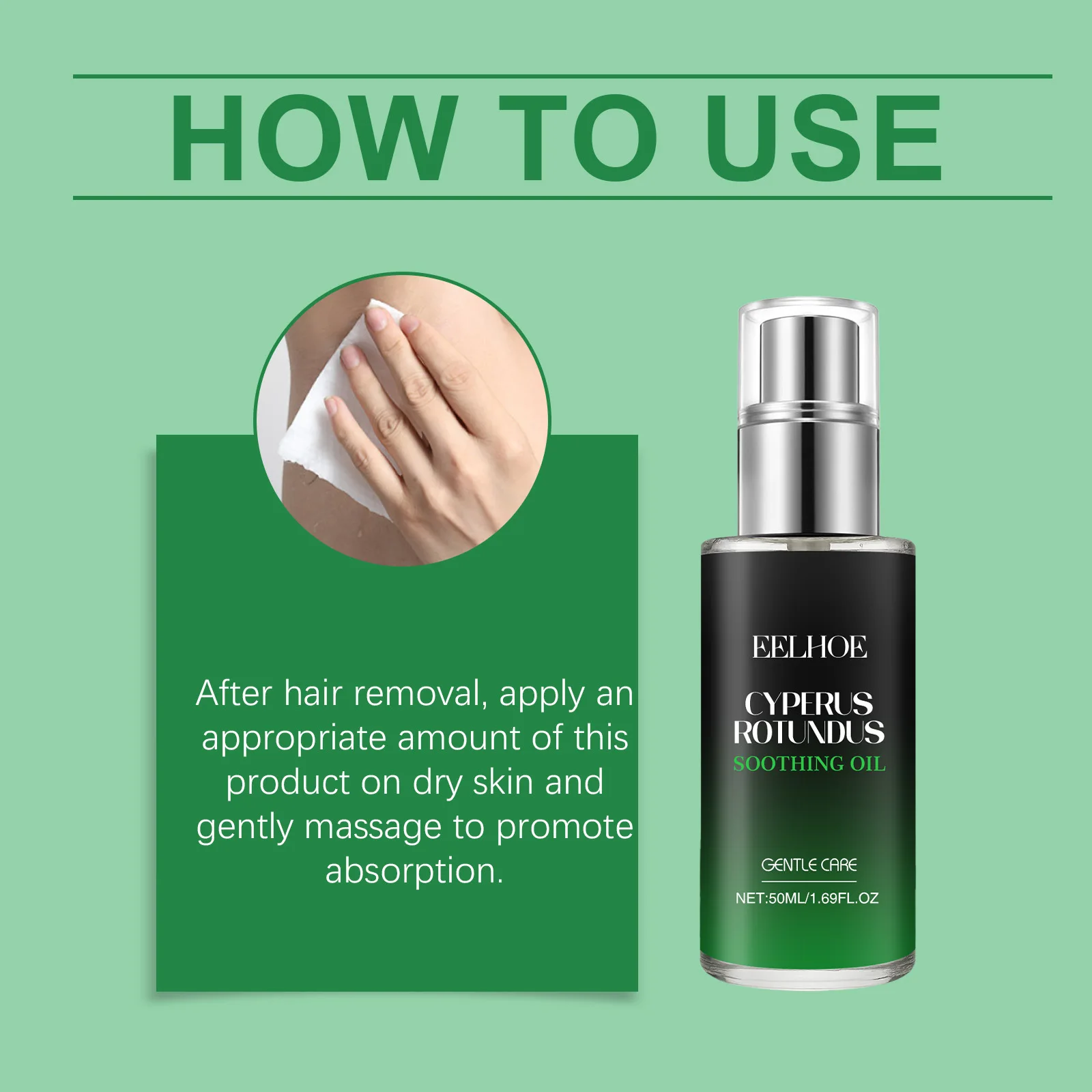 Eelhoe زبدة الشيا إزالة الشعر زيت طبيعي يقلل ترطيب أحمر تالف مهدئ الألم تثبيط نمو مصل العناية بالبشرة للجسم #6