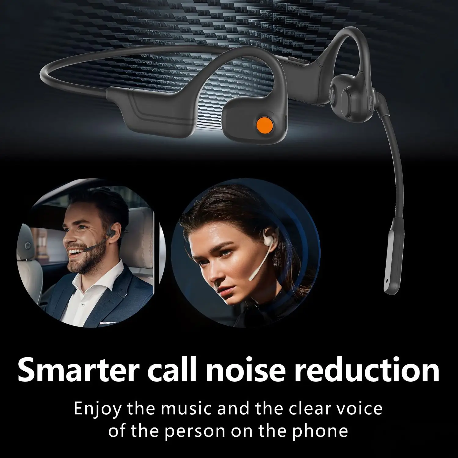 

PARAMITA DG09 Гарнитура с открытой воздушной проводимостью и микрофоном с шумоподавлением Bluetooth 5,3 Наушники Водонепроницаемые IPX5 для работы Бег