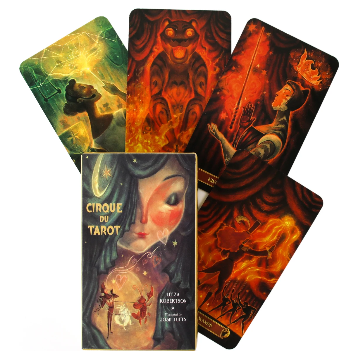 Cirque Du Tarot Decks 78 Card Tarot Deck Wysokiej jakości wróżby Gry planszowe Gry rozrywkowe na imprezy Okultystyczna gra karciana