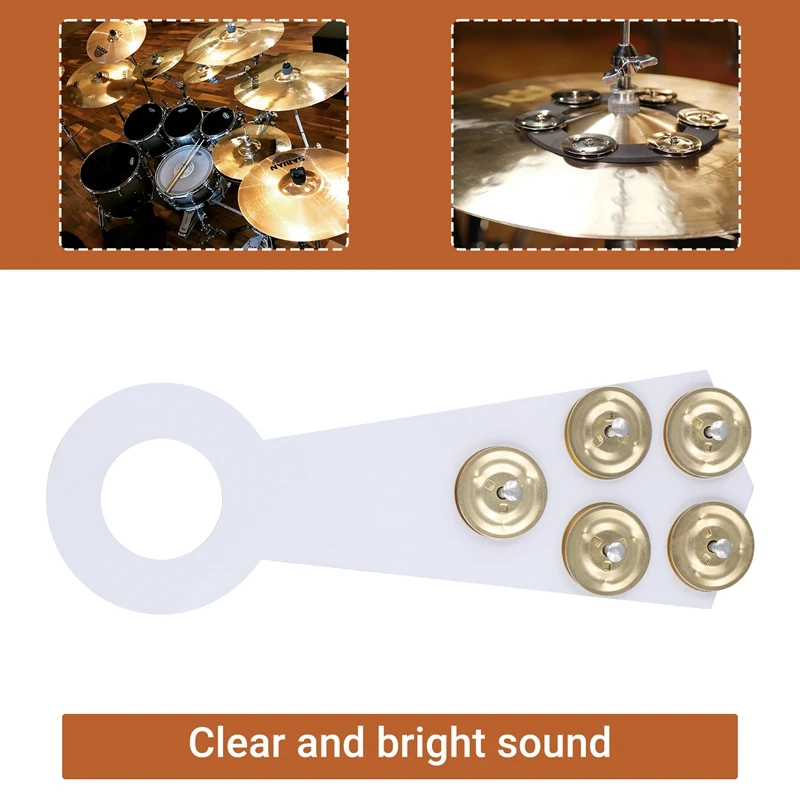 Drum Cymbal Bells Rings Cymbal Bells Accessories Drum Set Cymbal Bells For Drum Cymbal Percussion Instrument