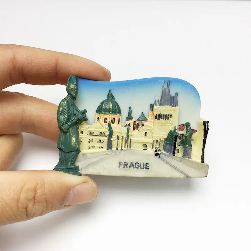 

Charles Bridge in Prague, Czech Republic3d3D Simulation Magnetic Fridge Magnets Travel Souvenirs High-Value Crafts