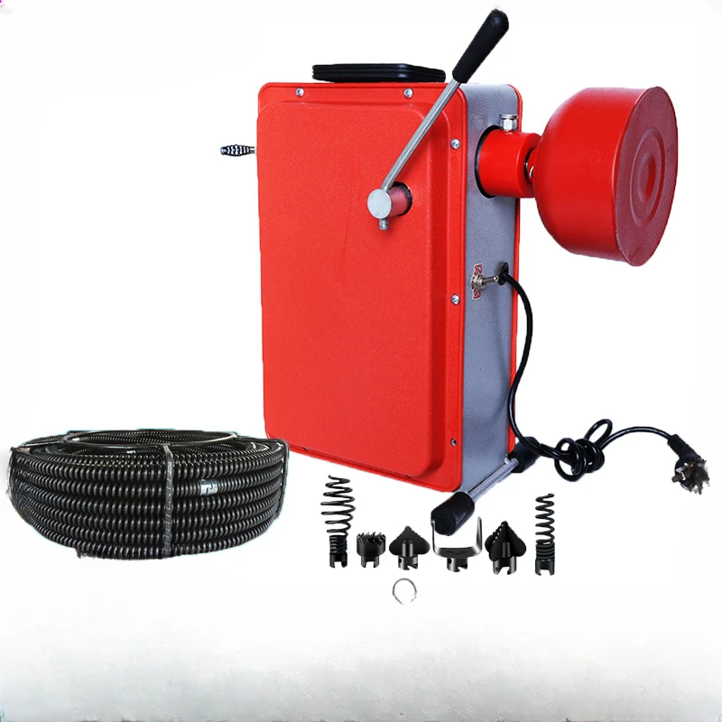 2800W Pipe Dredging Machine GQ-100 Electric Sewer Cleaning Toilet Floor Drain Household Kitchen