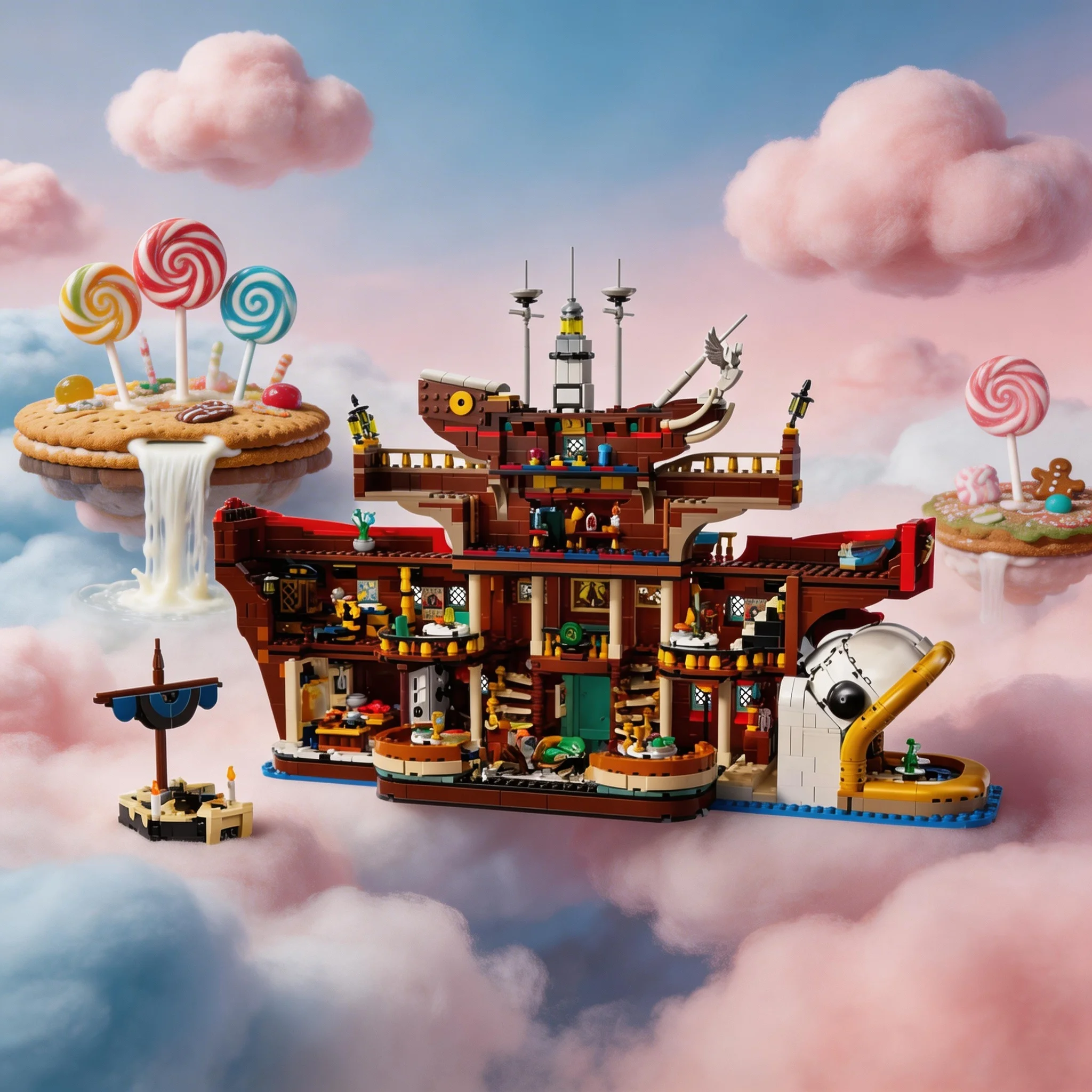 

Новые популярные конструкторы-модели ресторанов, плавающие на витрине, креативные DIY-модели для мужчин и женщин, сложная игрушка.