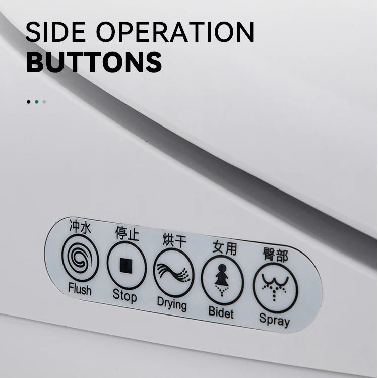 Auto Flush Elongated Electronic Automatic Bidet Toilet Floor Mounted Ceramic Wc Intelligent Smart Toilets