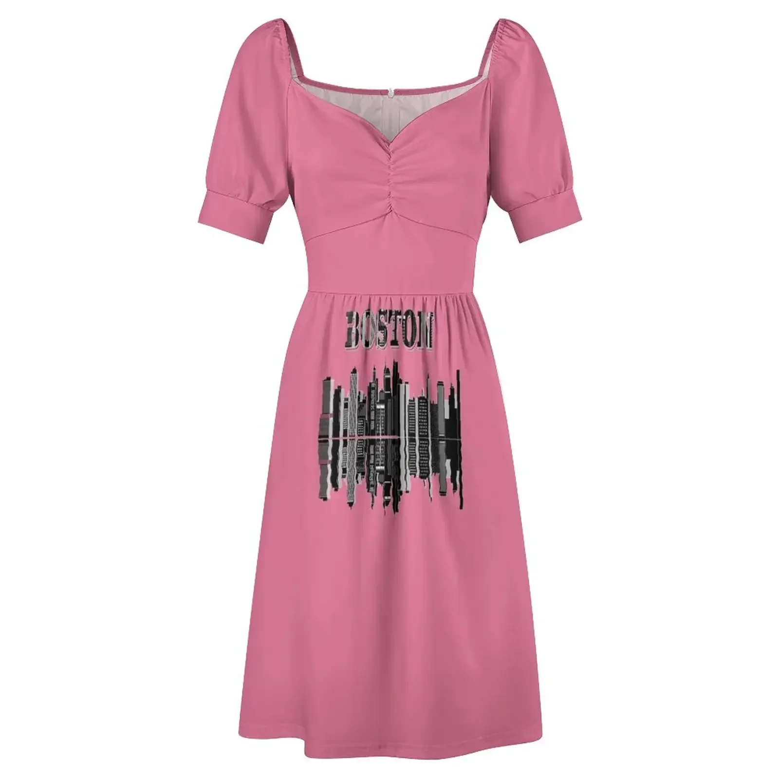 Boston T-Shirts and more Short-Sleeved Dress elegant chic women dresses promotion women's fashion dresses