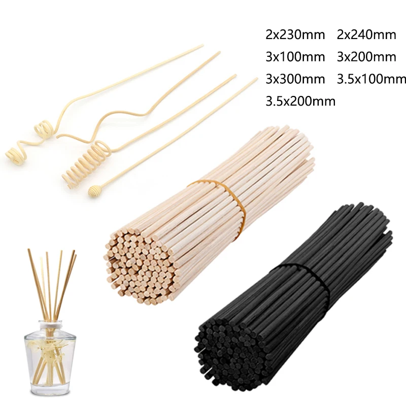 5-100 sztuk 2-3.5mm dyfuzor trzcinowy wymiana kij DIY Handmade Home Decor bardzo gruby rattanowy dyfuzor do aromaterapii wkłady
