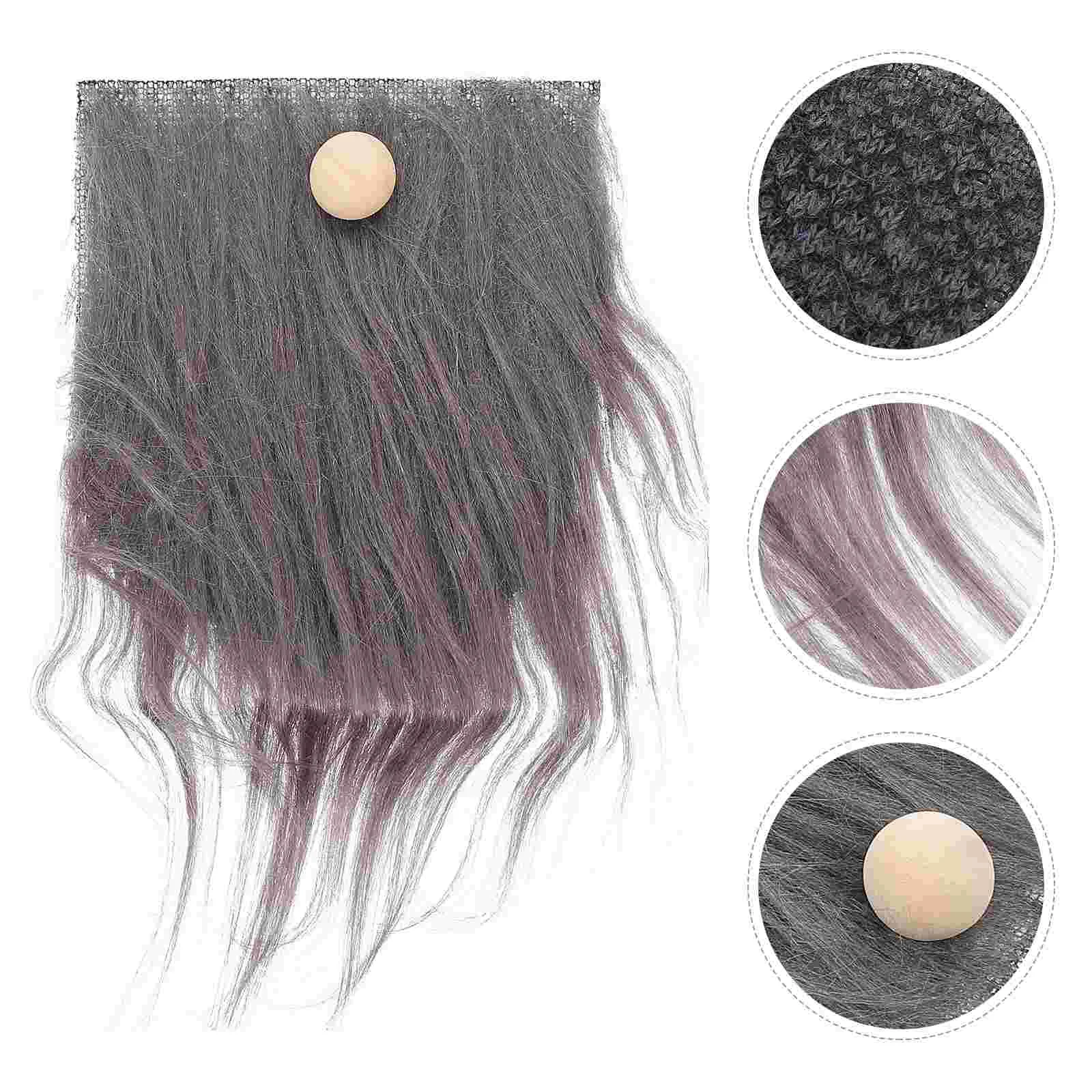 Dwarf Beard Gnome Craft Supplies Making Faux Fur Fabric Hat Kit Fake Flannel Wooden Balls