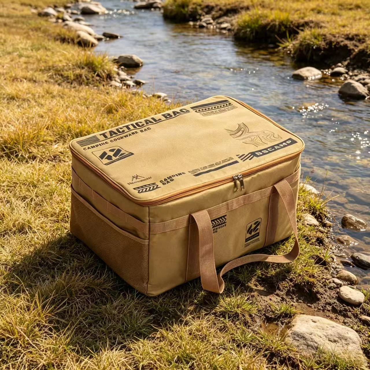 Outdoor Camping Folding Storage Bag Mountainhiker 30L/42L 900D Thickened Oxford Tactical Storage Box Portable Picnic Gear Pack