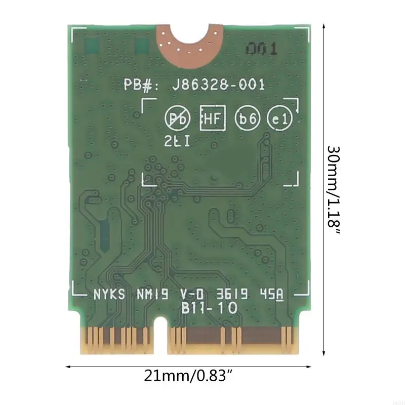 N84B AX201NGW NGFF UNTUK M.2 Untuk Kunci E WIFI WIFI 6 Kartu Jaringan 2.4 802.11ac Axe-Compatible 5.0 Band WiFi yang dengan
