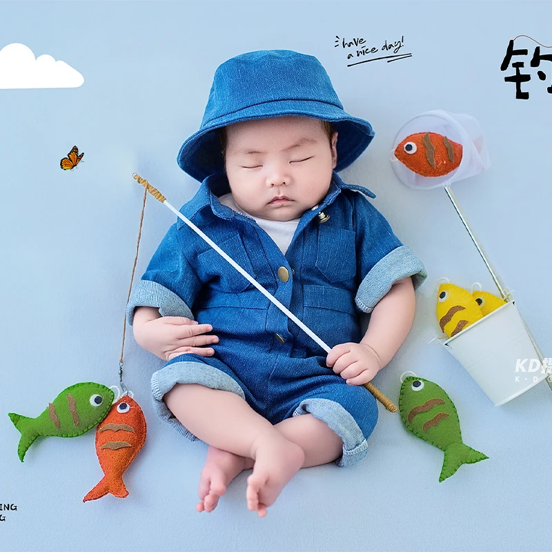 accessoires-de-photographie-pour-nouveau-nes-sur-le-theme-de-la-peche-en-plein-air-combinaison-en-jean-avec-chapeau-et-accessoires-de-scene-pour-seance-photo-de-nourrissons-de-0-a-1-mois