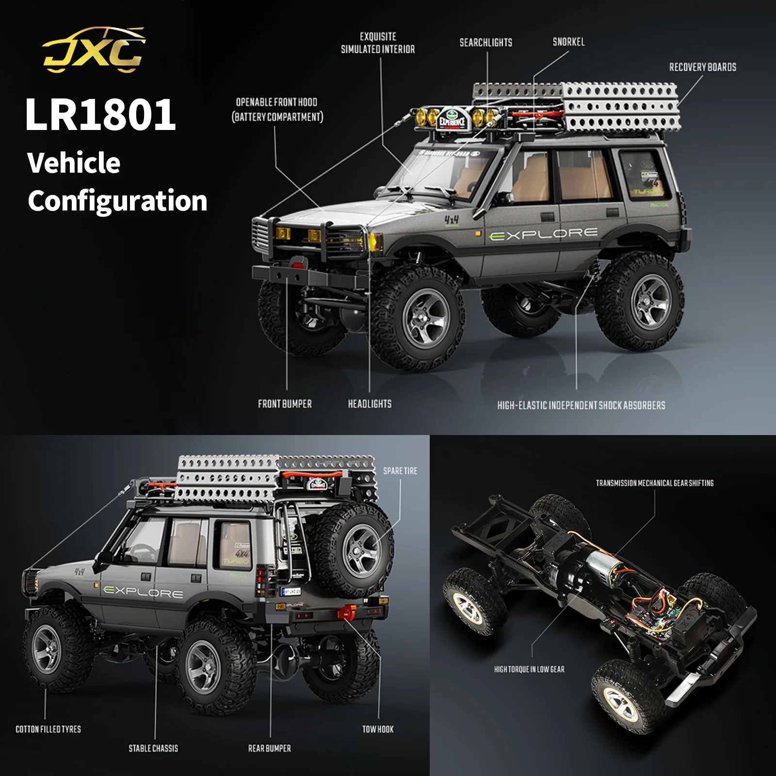 JXC LR1801 RC Car 1/18 Scale 4 - Rc Hobby Grade Cars 评论和价格