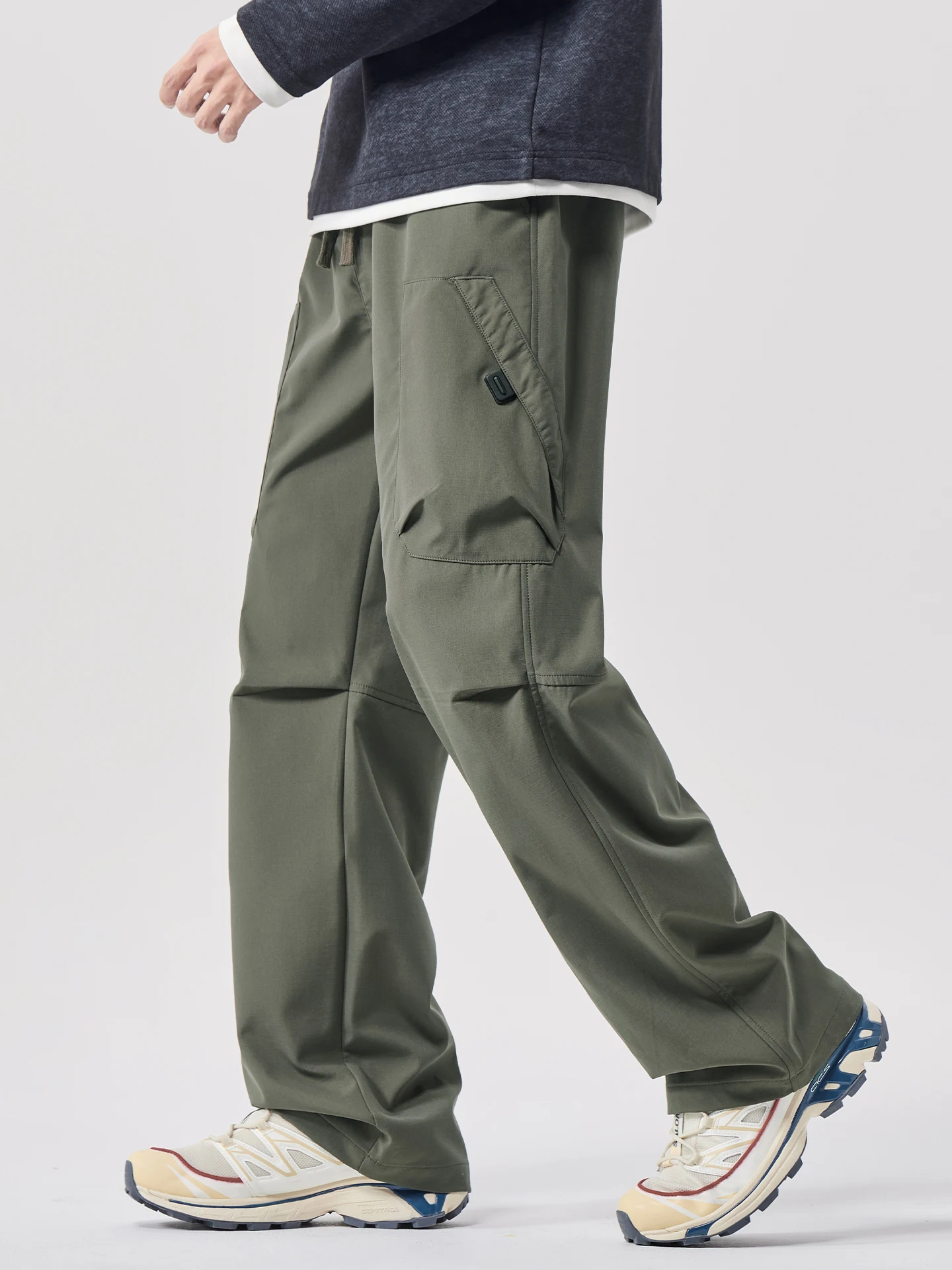 

Military een Men's Spring Autumn Loose Qui Dry Casual Pants Faionable All-Match Wooutting Workwear Spor Trousers