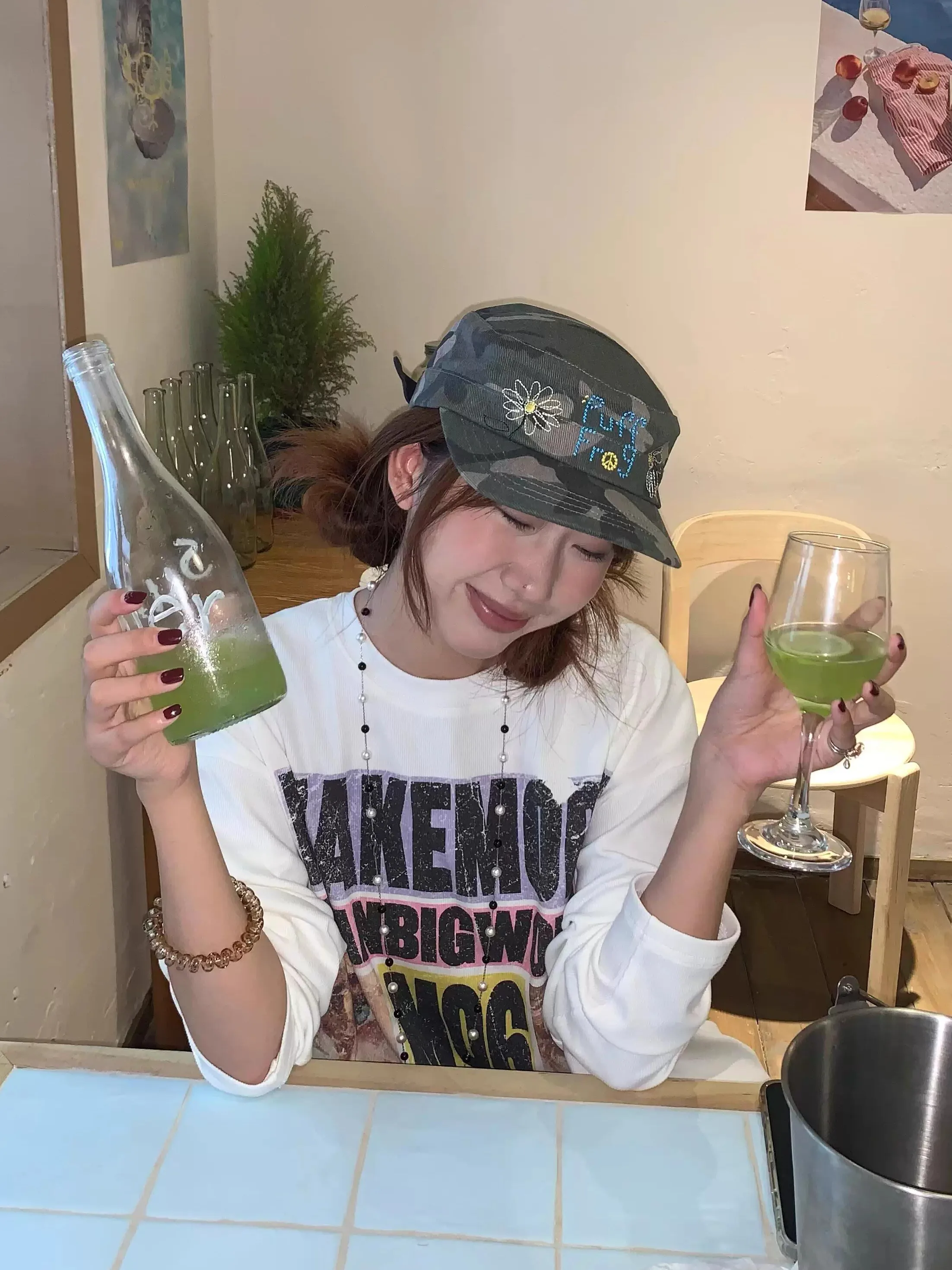 Bequemes langes Sve-Baumwoll-T-Shirt für Damen, lockere Passform, amerikanisches SLE-Retro-Portrait, Sterndruck, vielseitiges Freizeit-Top