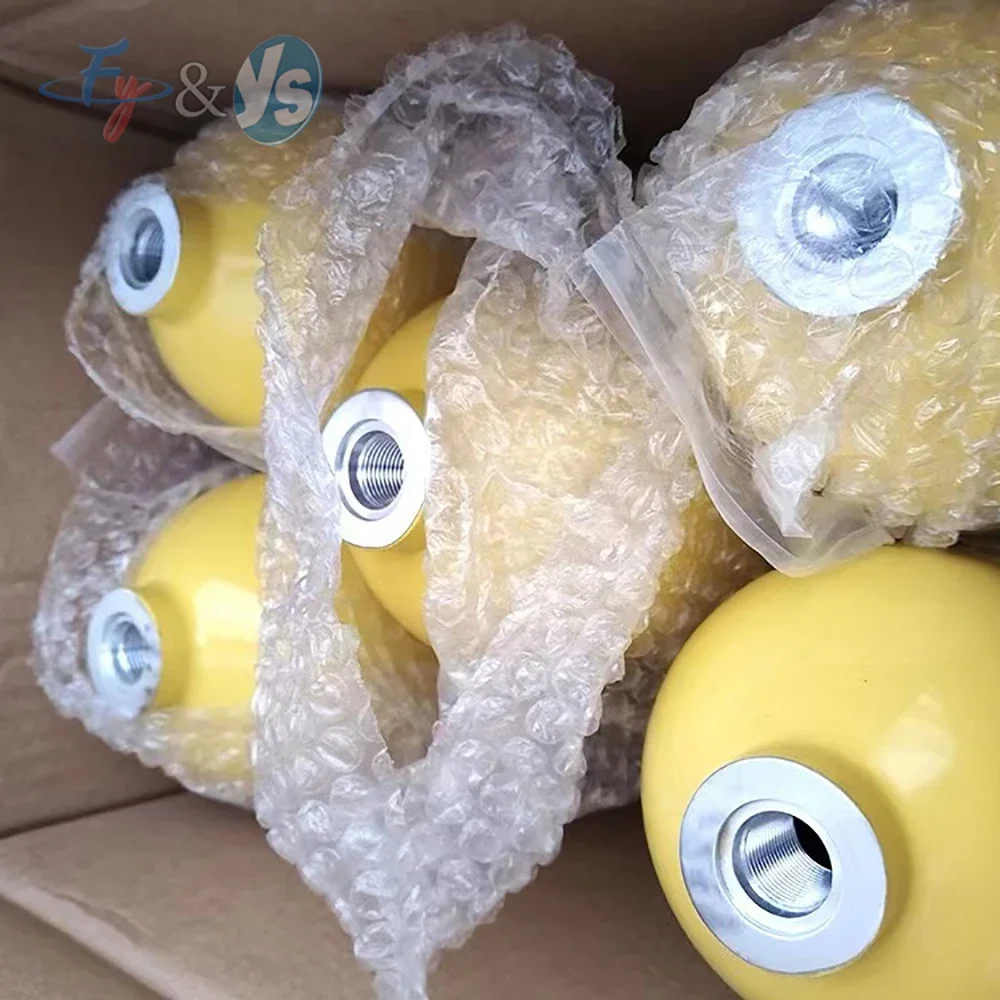 Black & Yellow High Pressure Diving Oxygen Tank 20Mpa 0.35L 0.5L 1L 2L Portable Diving Gas Storage Cylinder