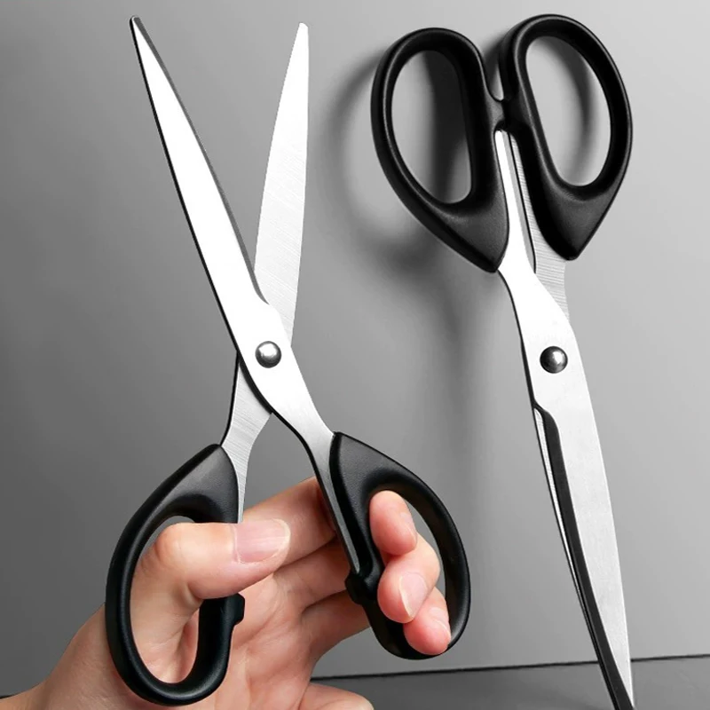 مجموعة مقص القرطاسية 3 أحجام شفرات حادة متينة قبضة مريحة مكتب المدرسة الفن الحرفية للأطفال الطلاب الفنانين المحترفين