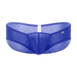 U&I underwear men's trendy small boxer nylon thin breathable convex scrotum support personality red low waist triangle hip lifti