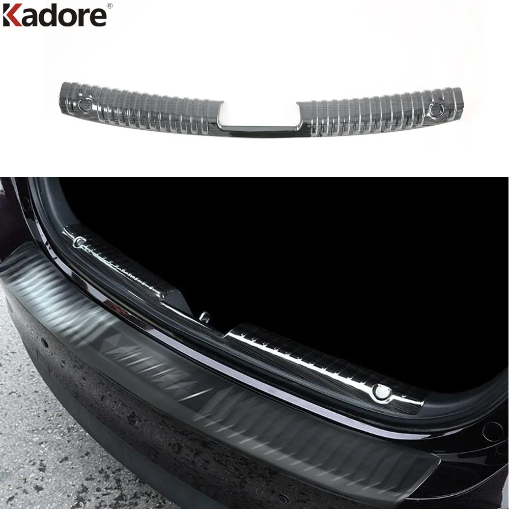 Rear Trunk Bumper Cover Trim For Mazda 6 Atenza 2019-2021 2022 2023 2024 Steel Car Tailgate Door Sill Guard Plate Accessories