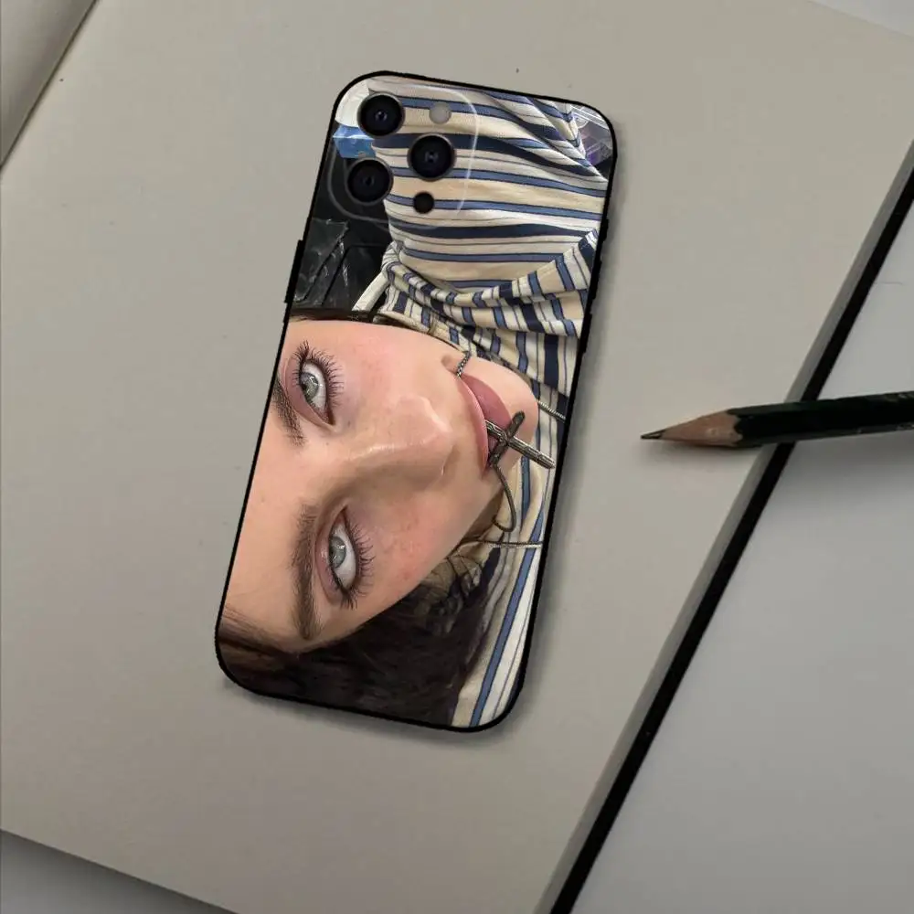 Hot LUNCH B-VERWINDINGEN zanger Telefoon Case Voor iPhone 17 16 15 14 13 12 Max Plus Siliconen Zwarte Cover