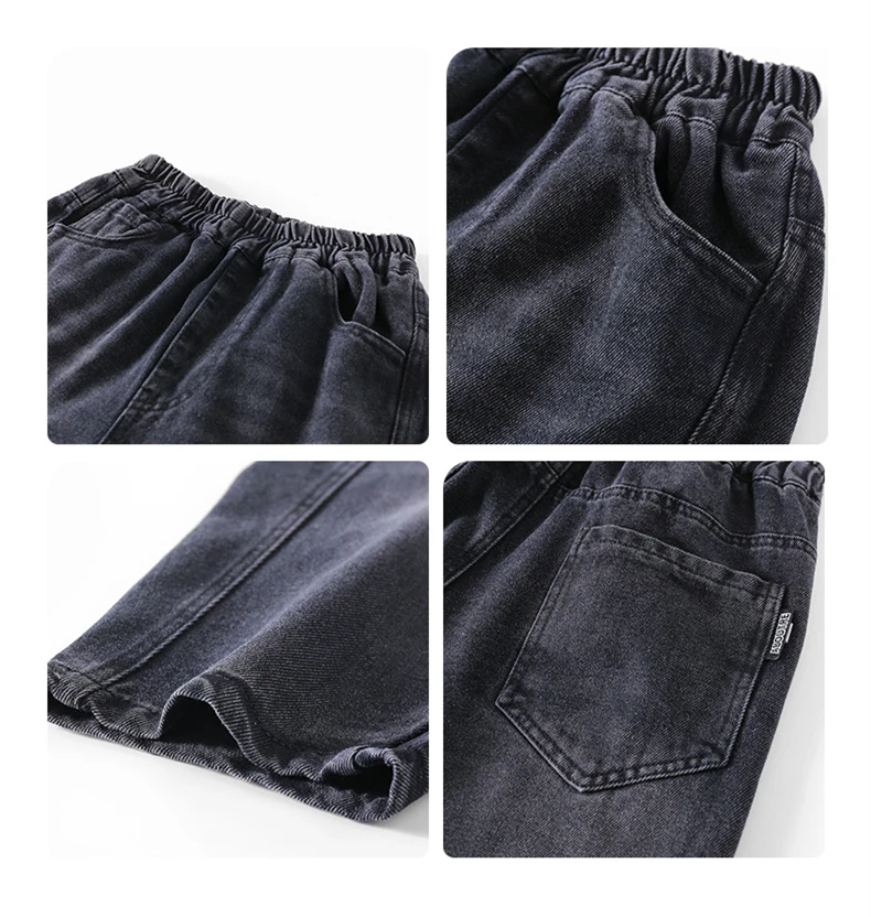 Hochwertige Big Boy Jeans Denim-Hosen Kinder Casual Weite Gerade Jeans Elegante Baby Kinder Denim-Hosen 5 6 7 8 9 10 11 12 14 Jahre – Detail 10
