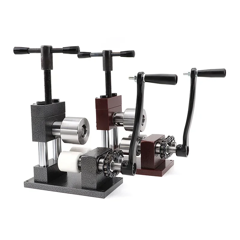 Ring Bracelet Rolling Machine Manual Hand Crank Rings Bender Point Flattening Roll Round Bending Gold Jewelry Tools