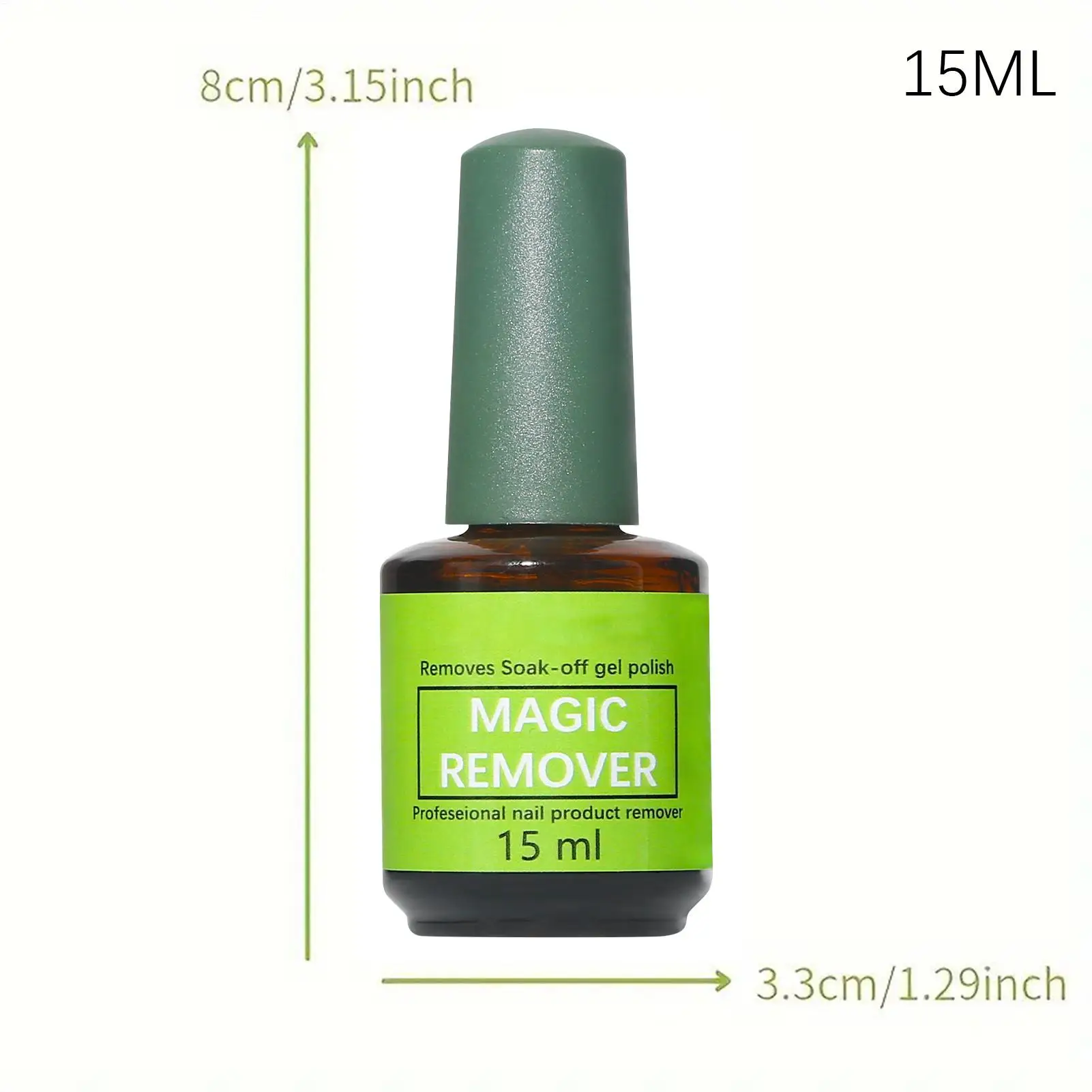 Gel-Nagellackentferner, Nagellack zum Einweichen, 3 Minuten entfernen schnell und leicht Gel-Nagellack, 15 ml, schnell wirkendes Maniküre-Werkzeug