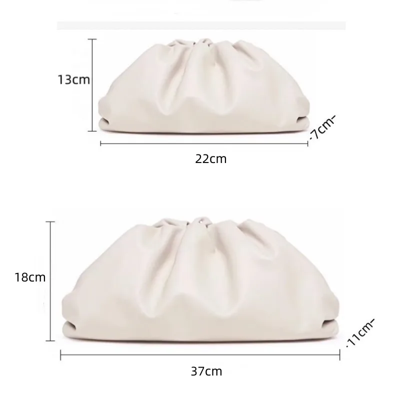 AIGO Elegant Ladies Famous Luxury Brand Designer Cloud Small Handbag Soft Dumpling Shoulder Crossbody Bags For Women Bolas Hobo