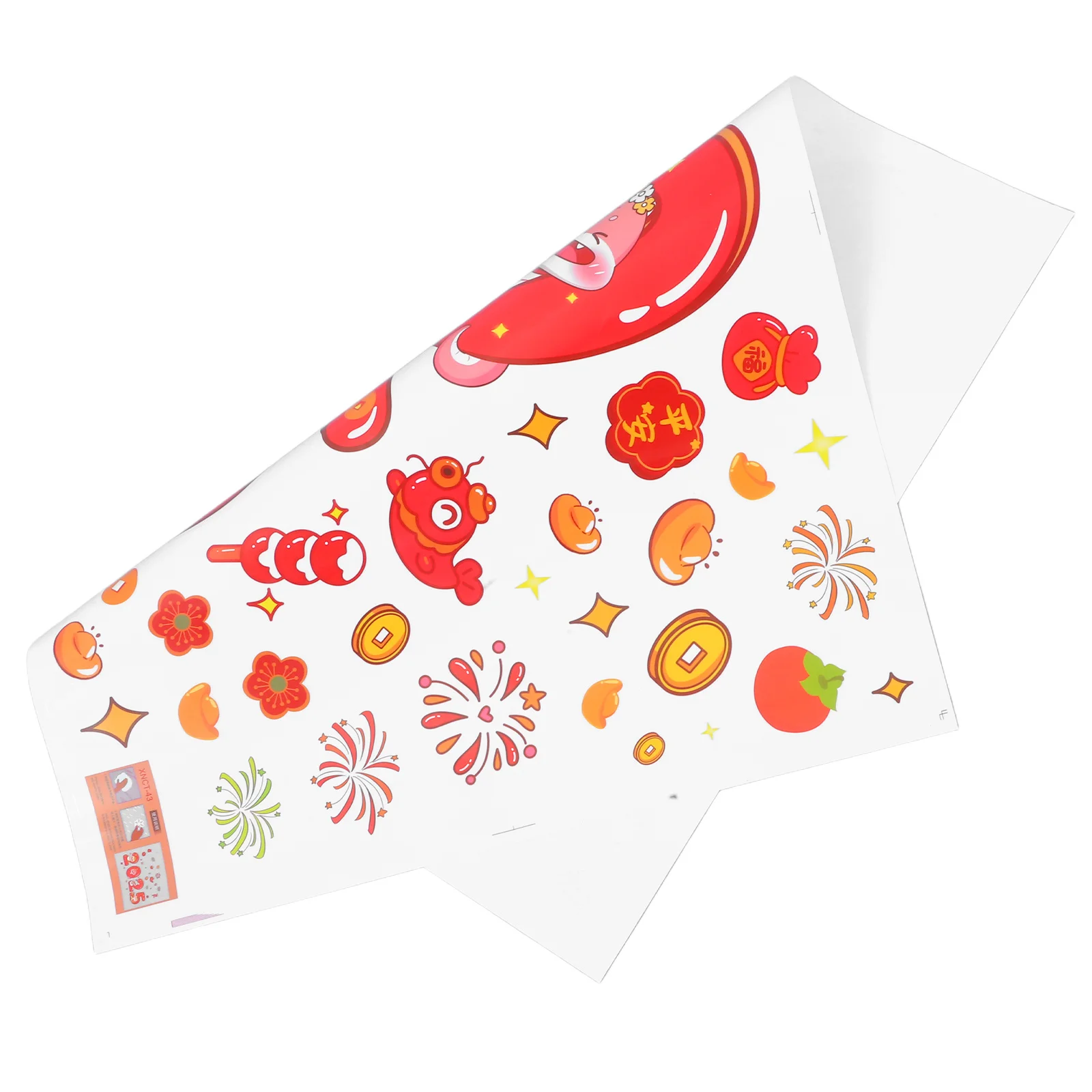 

Festive 2025 Snake Year Window Stickers No Glue Static Cling for Holiday Cheer Home Business Decor New Year Party Decorations