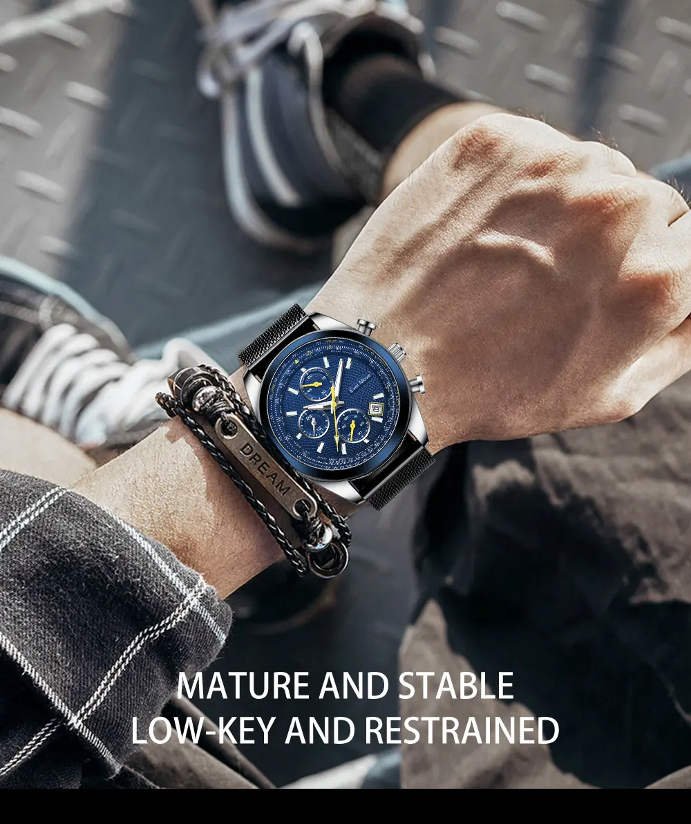 New 2023 Men Fashion Ultra Thin Watches Simple Men Luminous Stainless Steel Mesh Belt Quartz Watch Leisure Gifts For Men Watch