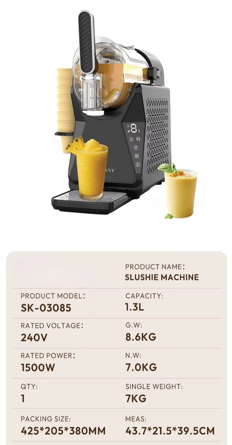 1000 Watt Automatic Cleaning Light Emitting Diode One Click 12 Hours Plastic Household 6 Preset Frozen Drink Puree