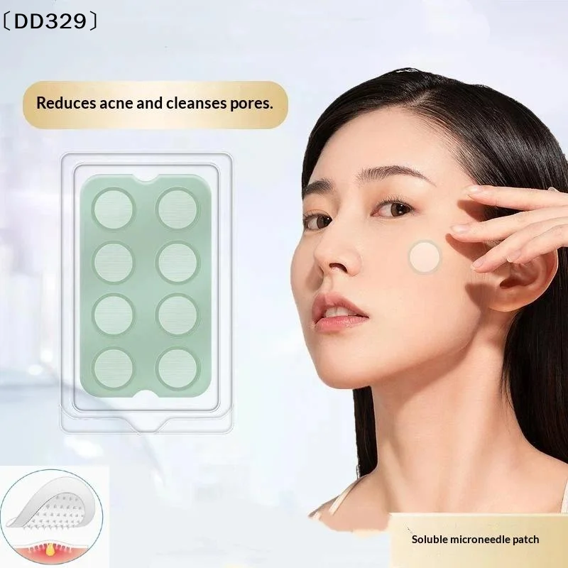 8Pcs Invisible Breathable Day Night Skin Repair Patch Soluble Microneedle Hydrocolloid  Patch〔DD329〕