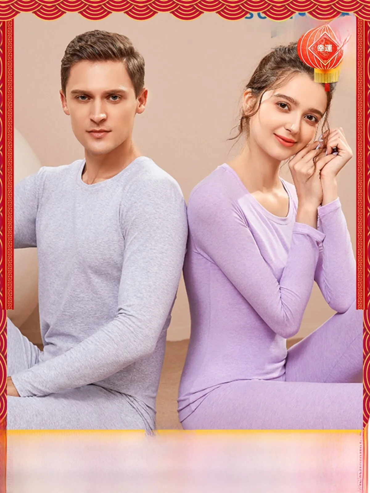 thiened-warm-underwear-set-for-couples-round-ne-double-sided-brued-pure-cotton-home-clothes-men-women-long-sve