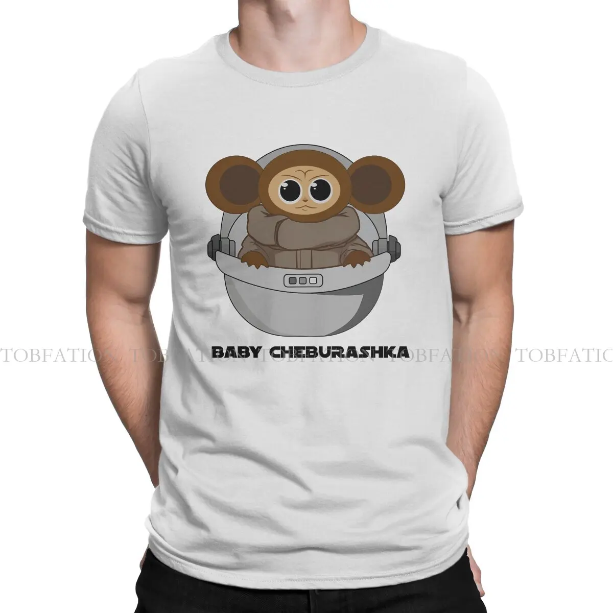 Cheburashka Baby T Shirt Classic Punk Tshirt Loose O-Neck  Men Clothing