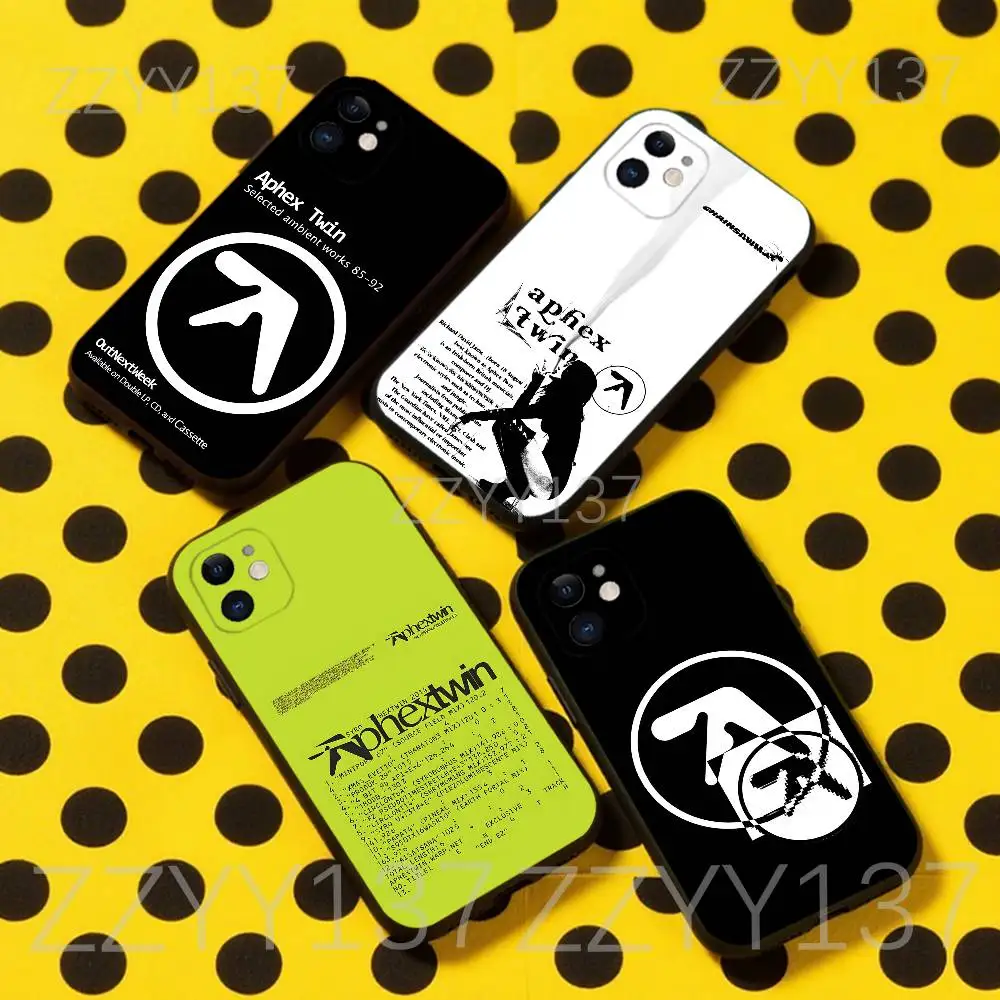 

A-Aphex T-Twin Electronica Phone Case For iPhone 17,16,15,14,13,12,11,Pro,Max,Plus,Air,X,XS,XR,SE,8,7,Mini,Soft Black Funda