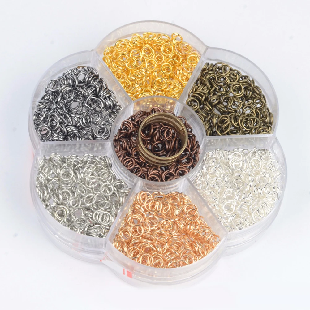 

230pcs Open Rings Alloy Pendant Charms Diy Jewelry Making Kit For Necklace Bracelet Keychain Craft Projects Manual Connection