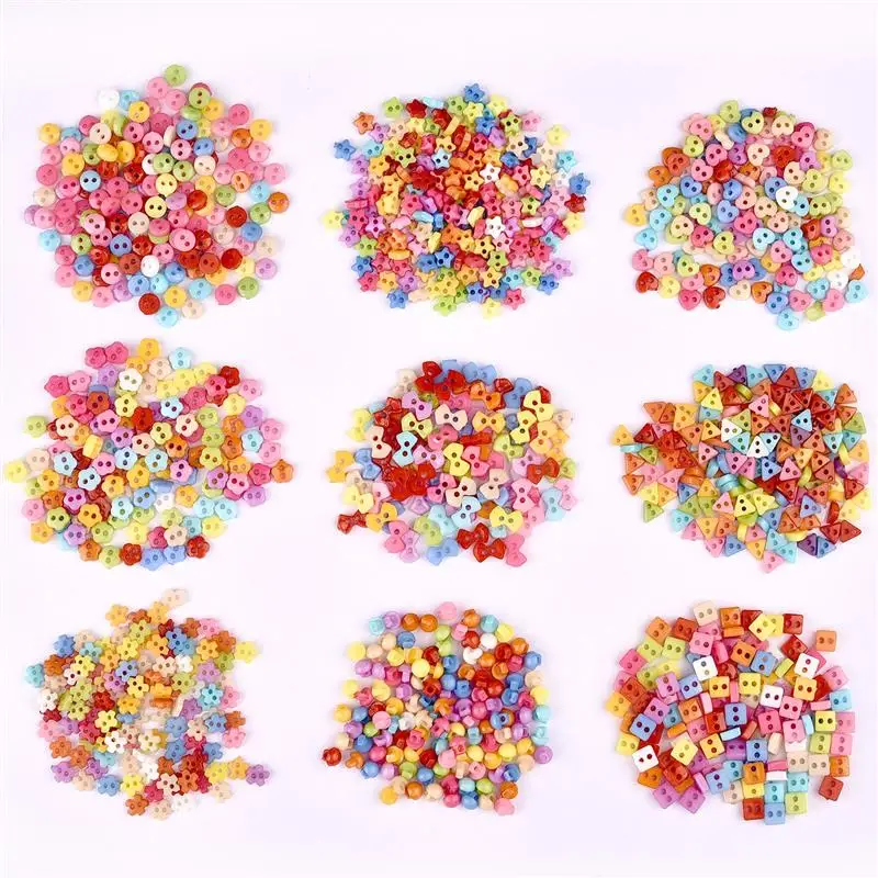 5-7mm Mini Buttons Resin Button For Doll Clothes Button Handmade Garment Sewing DIY Craft Needlework Accessories