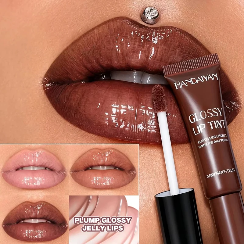 Kristall-Lippenbalsam, feuchtigkeitsspendender Glanz, Öl, Gelee, Schimmer, Lipgloss, langanhaltender flüssiger Lippenstift, feuchtigkeitsspendendes getöntes Serum, Make-up