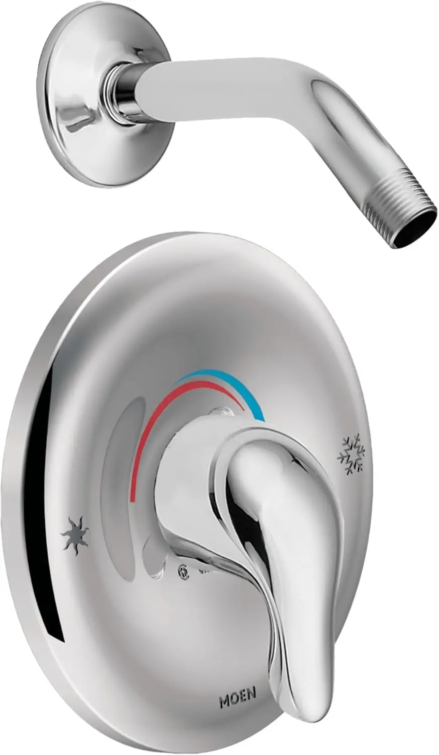 

Single Handle Shower Trim with Temperature Control, Chrome Finish for Modern Bathrooms