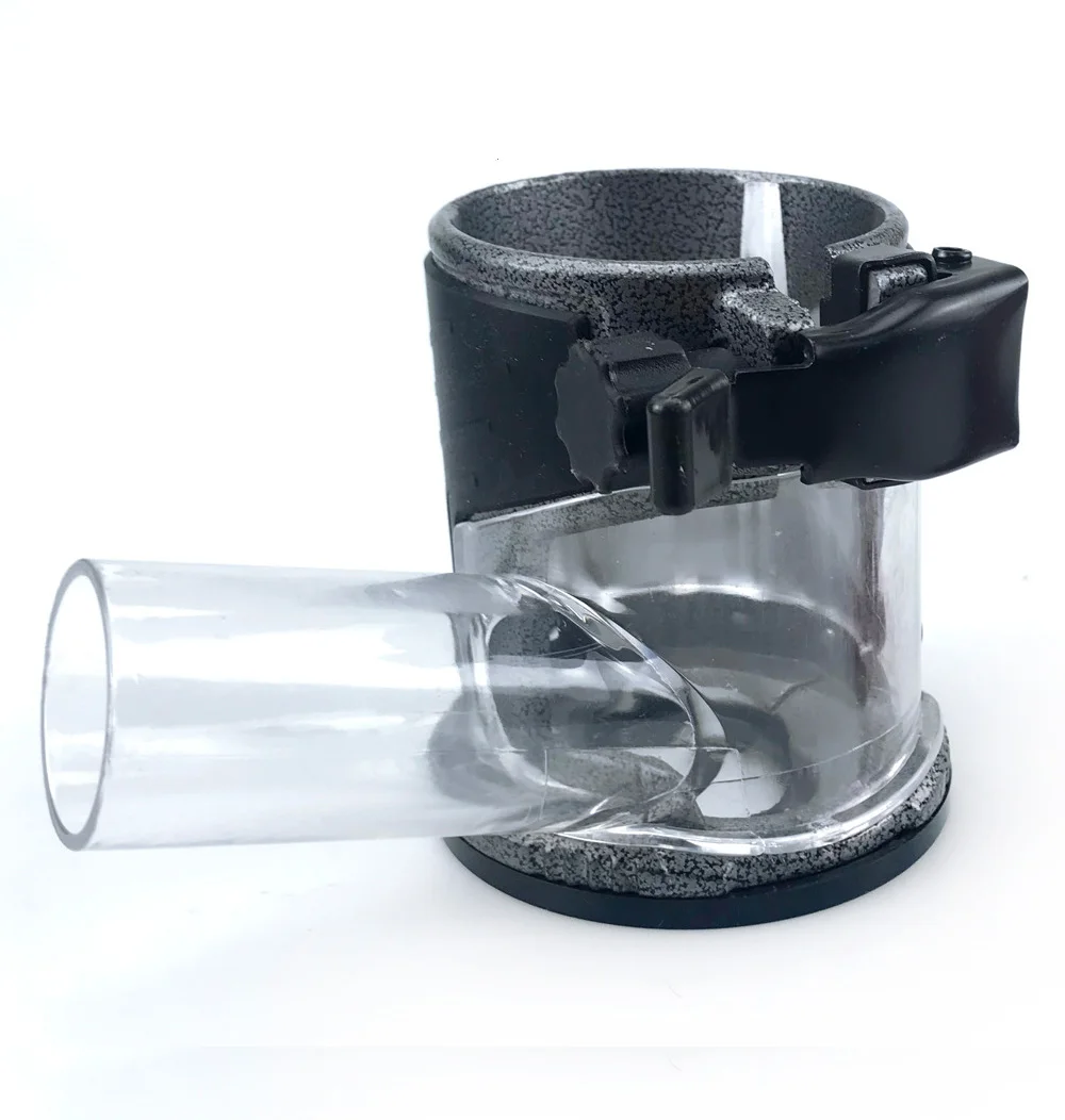 65mm Trimming Machine Base Bakelite Milling Woodworking Slotting Machine Dust Cover Wooden Plunge Router Base Vacuum Cleaner