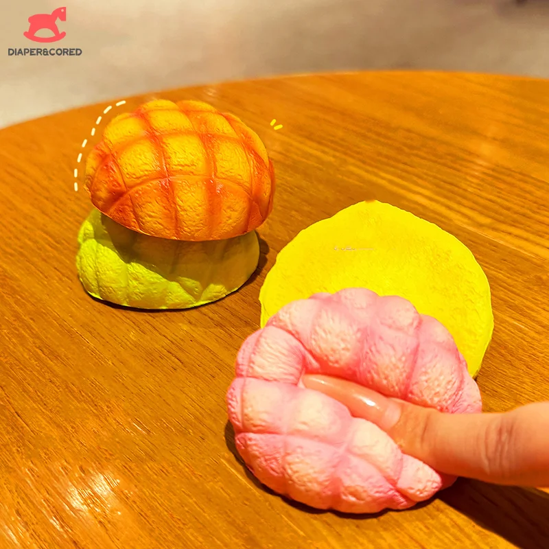 

Random 1pcs Cute Funny Slow Rising Squishy Bread Oversized Pineapple Bun Stress Relief Toy Prank Gift