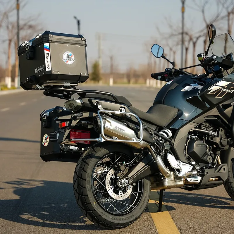 

Боковая коробка для мотоцикла, седельная сумка из алюминиевого сплава, быстросъемные водонепроницаемые боковые чехлы для мотоцикла, ящик для хранения для CFMOTO 700MT