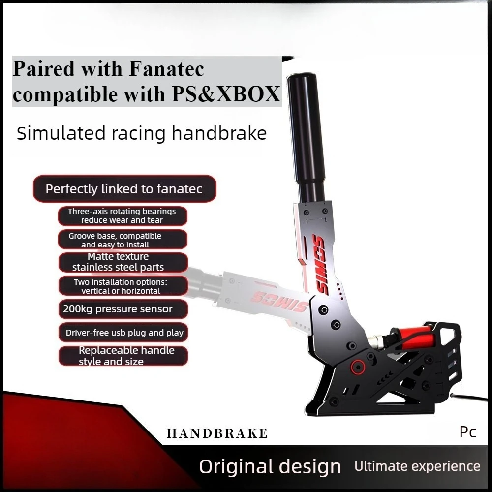 PC Racing Game Simulator Sequential Shifter and Handbrake For Simagic mini/MOZA r5/r9 SXP，connect Fanatec supports PS & XBOX